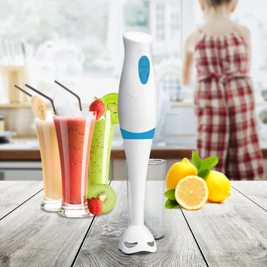 Batidora de Mano 300W 2 Velocidades Brazo Plástico Cuchilla de 4 hojas Incluye Vaso