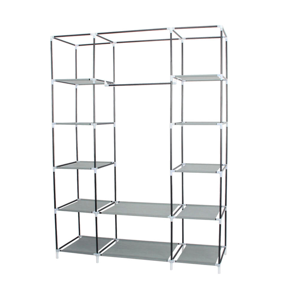 Armario de Tela, Armario Ropero con Cubierta de Tela no Tejida, 45 x 135 x 172 cm